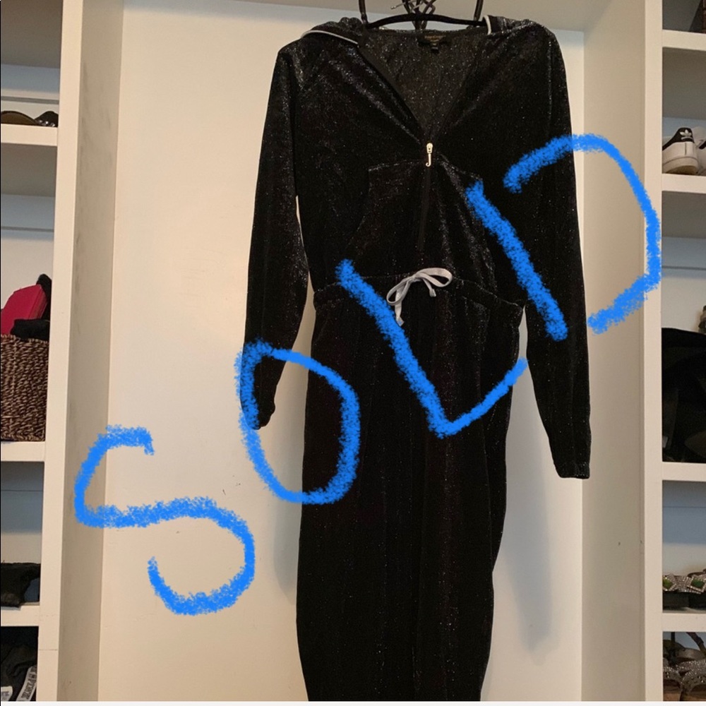 Juicy Couture velour hooded jumpsuit